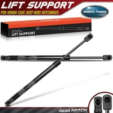 2Pcs Rear Hatch Lift Supports Shocks Struts for Honda Civic 2017-2021 Hatchback