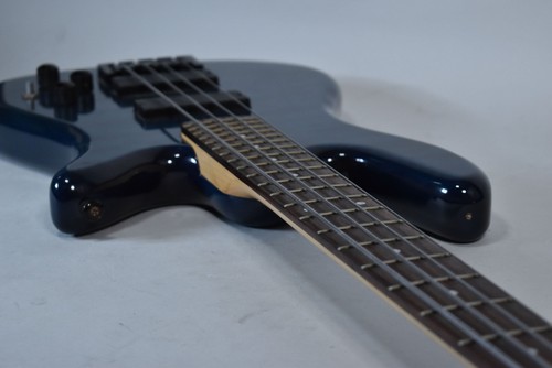 1999 Spector Q4 Pro Trans Blue Finish Left-Handed Electric Bass - Picture 19 of 23