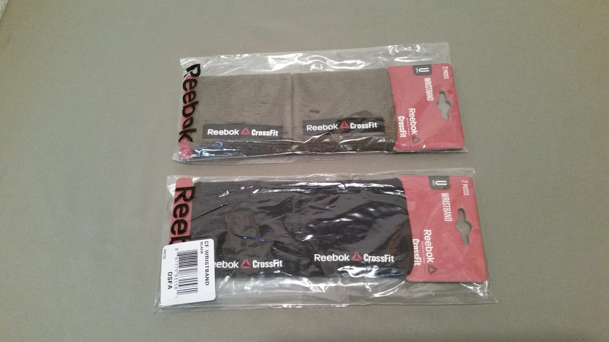 New Reebok athletic sports CrossFit Wristbands 2 Pack 2 Colors 2 Choose From