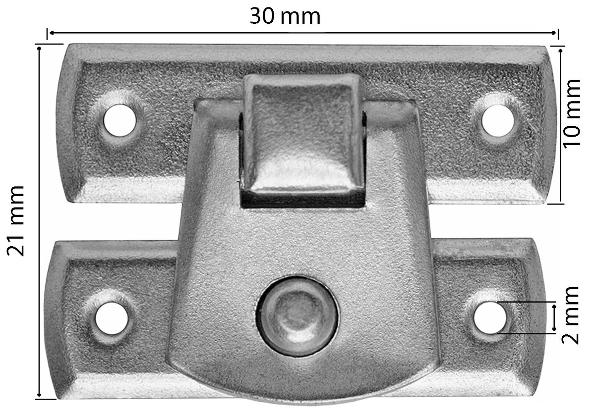 100x Kassettenhaken Schatullenverschluß Schatullen - Überfalle