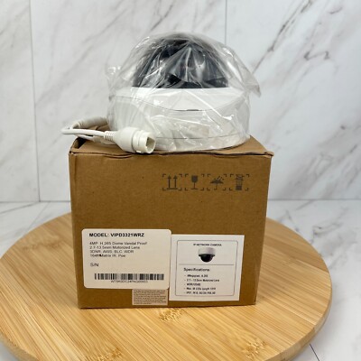 VCAM 4MP Full HD Network IR Dome Camera w/ Motorized Lens IPC-VD244R-IR-Z