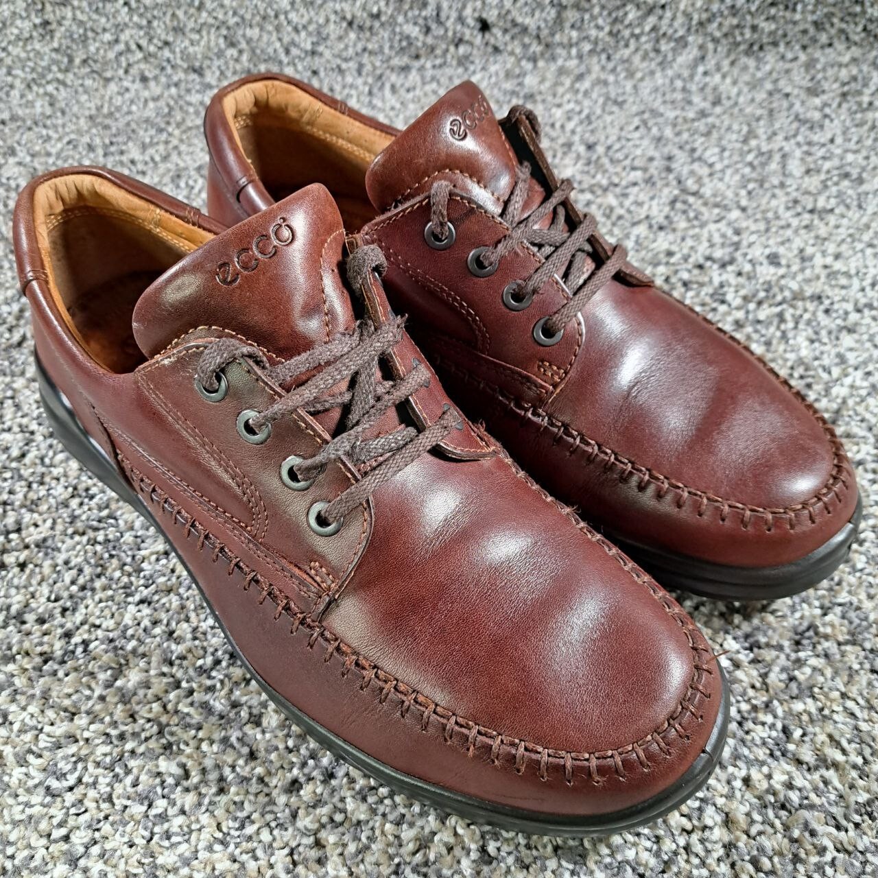 Ecco Mens Shoes Seawalker Leather Lace 