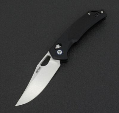 SRM Knives 9201 Ambi Lock Folding Knife 3.5'' D2 Tool Steel Blade G10 Handle