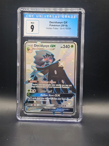 2019 Pokemon Hidden Fates Decidueye GX SV47/SV94 CGC 9