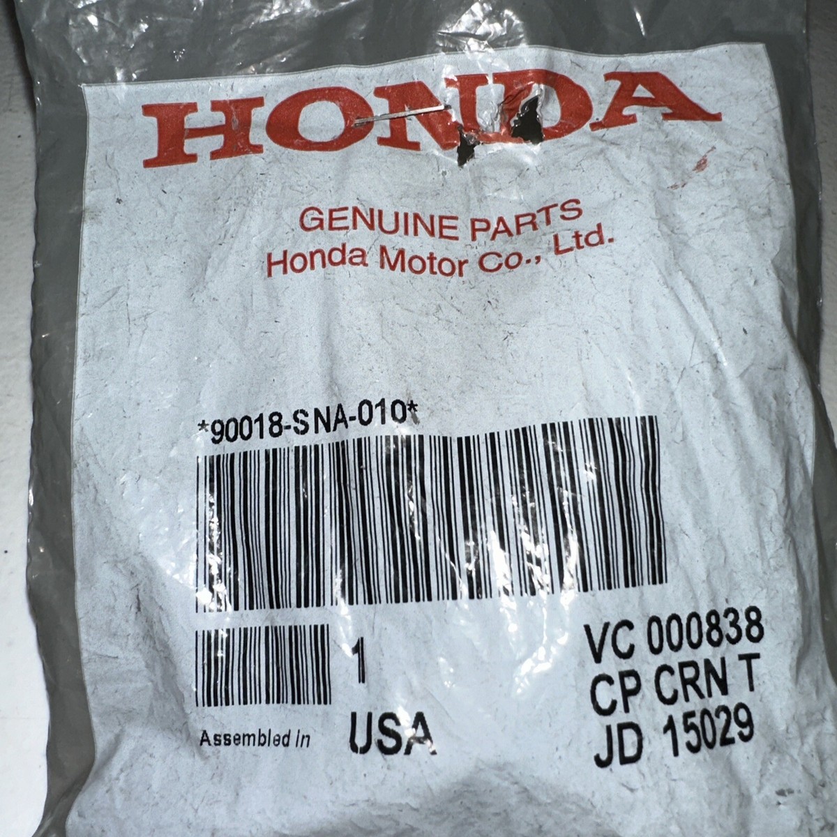 Genuine OEM Honda 90018-SNA-010 (12X18) Flange Bolt - Knuckle | eBay