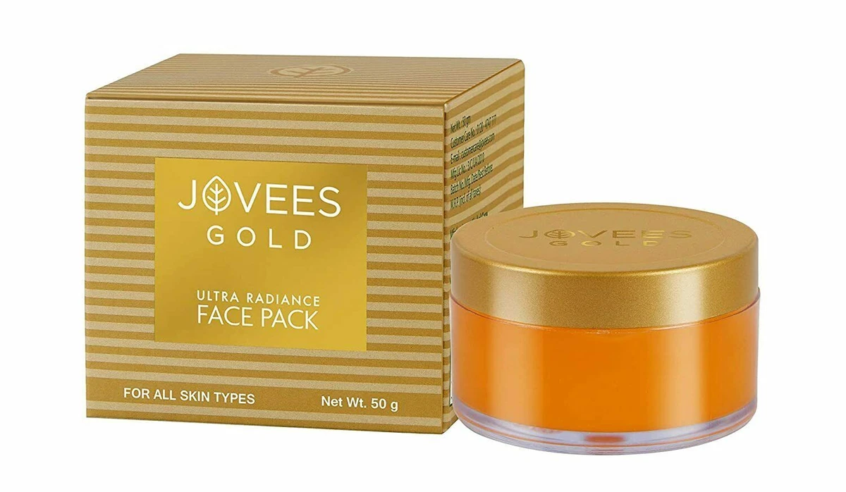 Jovees 24 Carat Gold Face Pack 50g Organic Alcohol free Free