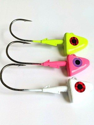 Testine Piombate Eagle Claw 1/32, Amo #4, Verniciate E Pronte All'Uso. Scegli Il Colore! Confezione Da 10.