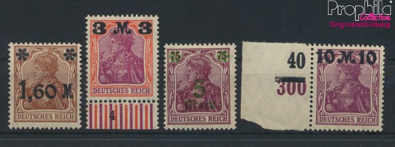 German Empire 154-157 (complete issue) unmounted mint / never