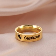 12 Zodiac Ring Aries Taurus Gemini Cancer Virgo Libra Scorpius Sagittarius Rings