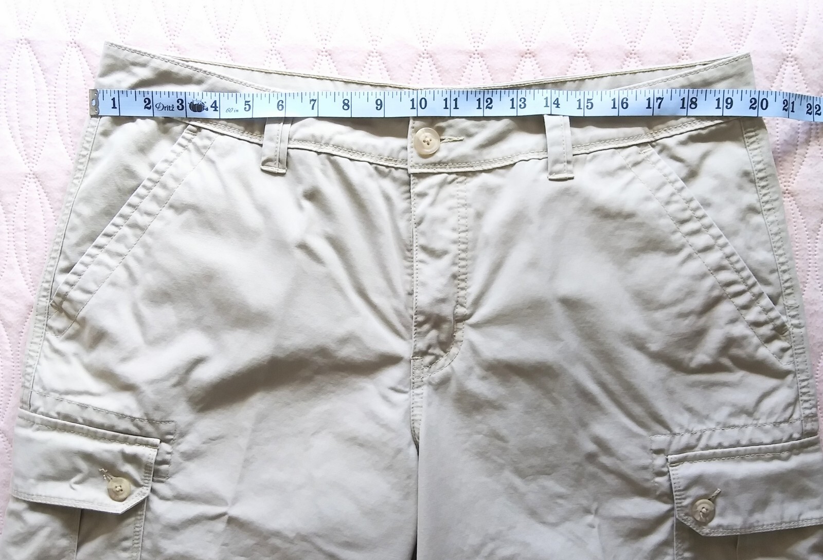 Camel Active Cargo Shorts Men's 38 Tan Khaki Beige Reinforced Seams 12" Inseam image 6