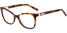 Missoni Women's Havana Cat-Eye Eyeglass Frame w/ Spring Hinges - MIS0060 005L 37