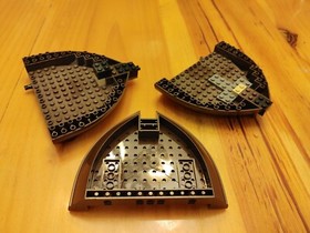 Lego Pirate Dark Brown Ship / Boat Hull Brick 16 x 13 x 2 64651 For 4195, 10210