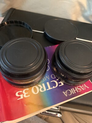 Yashica Yashikor Aux Telephoto 1:4 Wide Angle 1:4 Lenses Tele-Wide Finder & Case