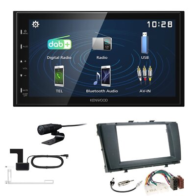 Kenwood 2DIN DAB+ Autoradio für Toyota Avensis T27 ab 2009 schwarz