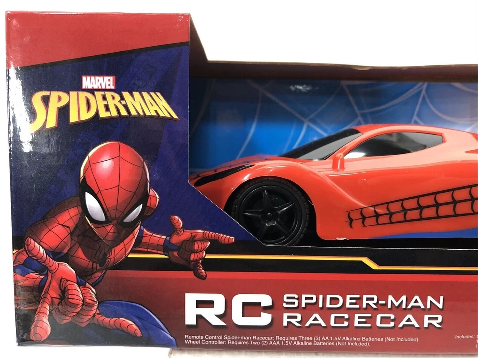 Spider-Man carro de corrida controle remoto alta velocidade 32 pés distância função completa idades 8+ Marvel - Imagem 3 de 4