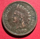1900 US Indian Head Cent! XF Details! Turn of the Century! Old US Coin!