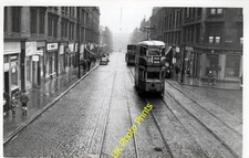 Tram Photo 12x8 Glasgow - No 1195 on Maryhill Road 4/4/1958