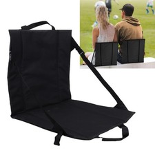Stadium Seat Black Adjustable Foldable Water Proof Stadium Seat Cushion With