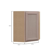 Recessed Panel 24 In. W X 12 In. D X 30 In. H Assembled Diagonal Corner Wall ...