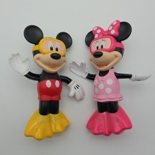 Disney Junior Minnie  Mickey Mouse Water Swimmer Kids Wind Up Pool Bath Toy