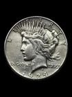 💰1924 S Peace Silver Dollar, Ungraded, Cleaned, See Description. Free Gift!💵