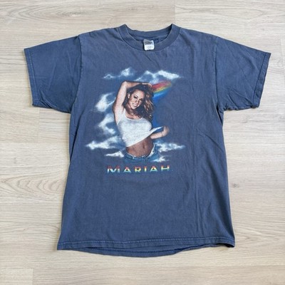 Mariah Carey 2000 Vintage Rainbow World Tour Band Concert Rare T