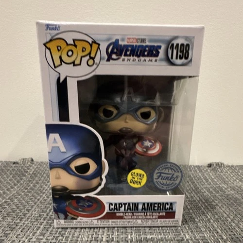 Funko Pop! Captain America Avengers Endgame Glow Exclusive #1198