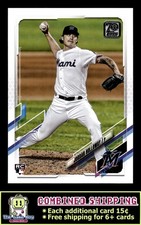 2021 Topps Update #US82 Jordan Holloway Miami Marlins RC