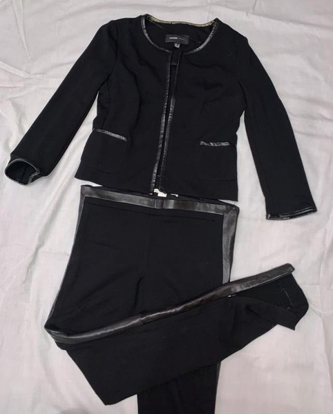 Women Diane Von Furstenberg Trousers Black 36 / S #39PD