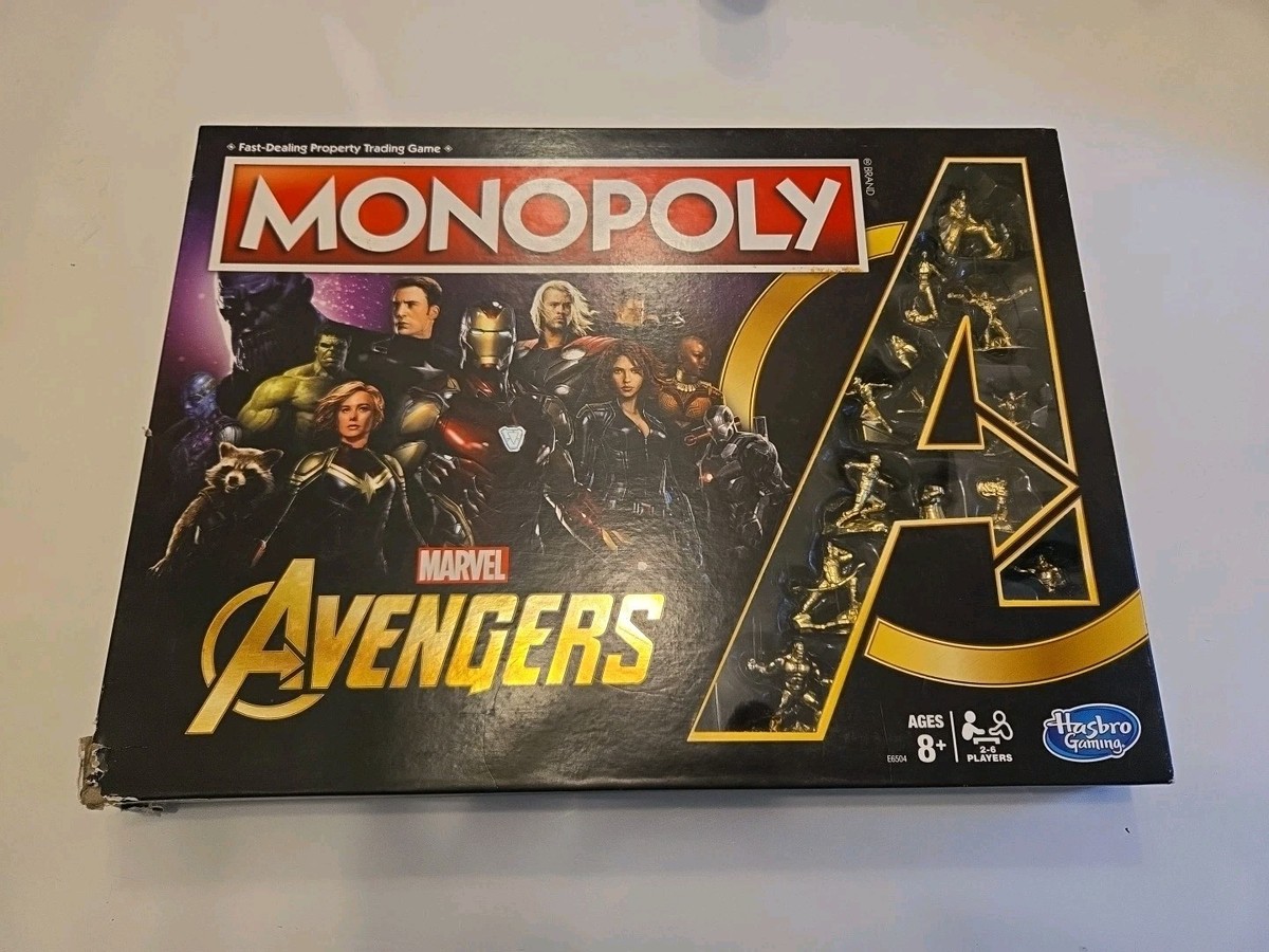 Monopoly Marvel Avengers Edition Board Game for Ages 8 and Up