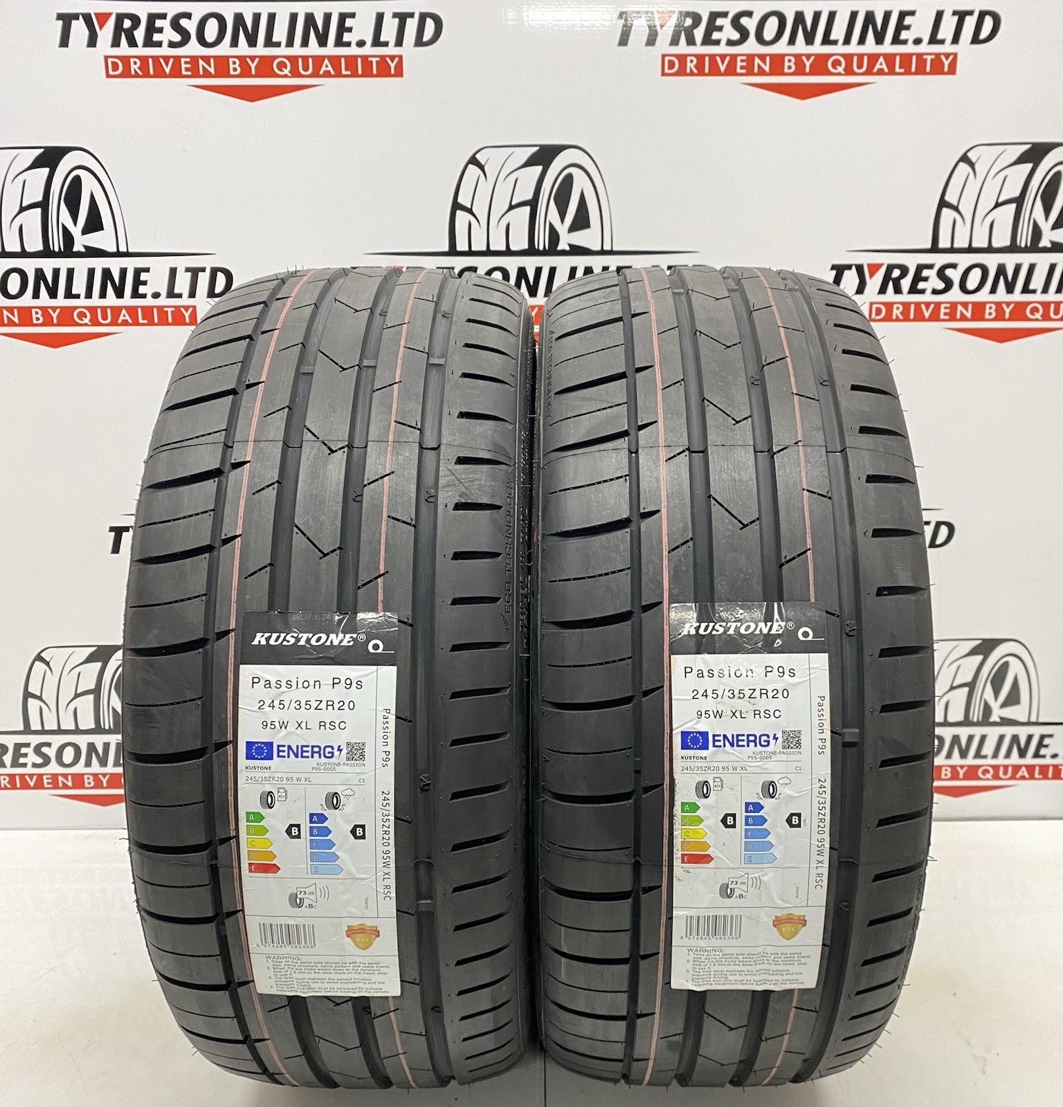 2 X 245 35 20 KUSTONE 95W XL RUNFLAT 245/35ZR20 BRAND NEW B&B RATED TYRE 2453520