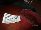 Dallas Parks Former American League Baseball Umpire Game Used AAA Base Belt