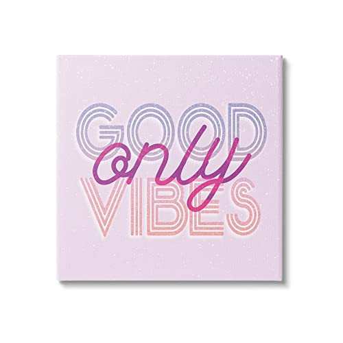 Good Vibes Only Text Canvas Wall Art, Design by Lil' Rue
