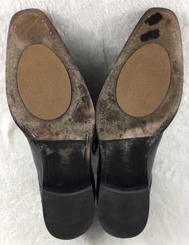 Scarpe Mezlan Senator Monk Strap uomo 13M mocassini eleganti in pelle nera alari - Foto 7 di 9
