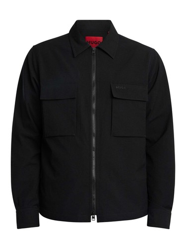 HUGO Men's Eselio Overshirt, Black - Picture 7 of 7