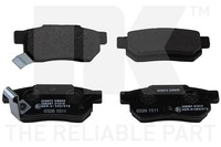 Nk Bremsbelagsatz Scheibenbremse 229972 FüR Lotus Mb Rover Ma Honda Civic Mg 6 3