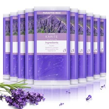 KARITE Lavender Paraffin Wax Refills 10-Pack for Hands Feet Paraffin Bath