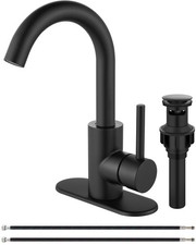 Single Hole Bathroom Faucet 1 Hole Bar Sink Faucet Suitable for Kitchen RV Va...