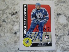 Sudbury Wolves Jared Staal Signed Autographed 2008-09 Heroes And Prospects Mint