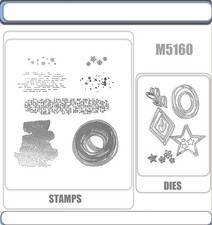 SWIRLED DESIGNS Stamp and Metal Cutting Dies for DIY Handmade Cards Scrapbook