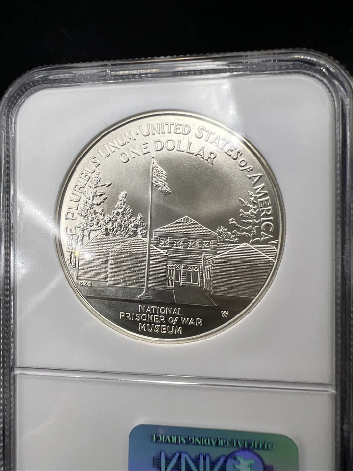 1994 W POW War Prisoner Commemorative Silver Dollar Coin NGC MS69 Gem BU UNC #4 - Image 3 of 4