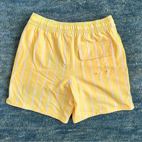 NWT Vineyard Vines Chappy Swim Trunks Shorts BOYS SMALL Yellow Stripes - Picture 2 of 4