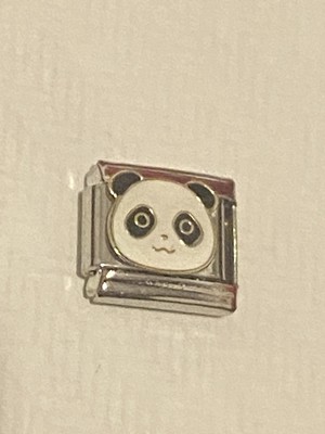 Neu Tiere der Erde Panda Silber Charm passt allen 9mm klassisches italienisches Armband