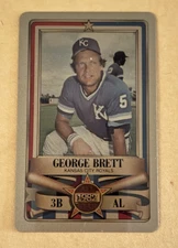 1982 PERMA GRAPHIC==GOLD==ALL-STAR #-209 GEORGE BRETT==KANSAS CITY ROYALS