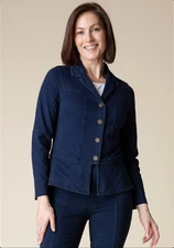 Habitat Stonewash Urban Jacket- Denim Navy Blue Size Medium NWT 17”x22”