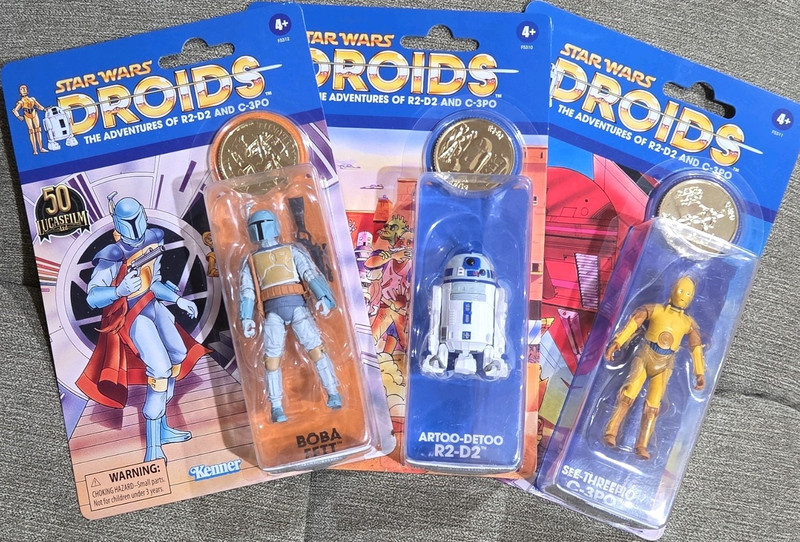 Kenner Star Wars Droids Action Figure Lot Boba Fett R2-D2 C-3PO 2021