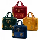 Harry Potter Lunch Bag Hogwarts House Alumni Velvet Insulated Lunch Tote Gift
