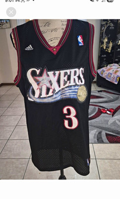 adidas NBA Jersey Allen Iverson #3 Philadelphia 76ers Men M Black