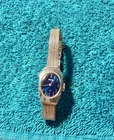 VINTAGE SEIKO 11-7039 DARK BLUE MECHANICAL ,LADIES WATCH - RUNS