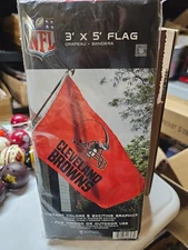 CLEVELAND BROWNS NFL FOOTBALL 3FT X 5FT FLAG WINCRAFT  NEW